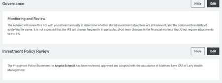 writing an investment policy statement