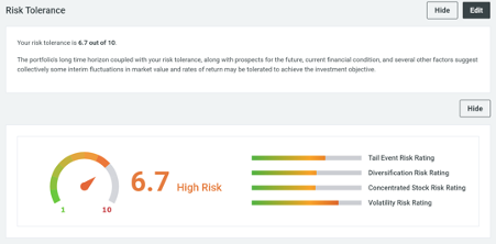 investment policy statement software risk tolerance